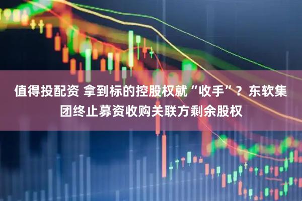 值得投配资 拿到标的控股权就“收手”？东软集团终止募资收购关联方剩余股权